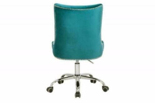 Bureaustoel Victorian armleuning turquoise - 3