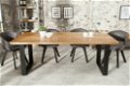 Eettafel Nairobi 180cm natuurlijke Mango-hout - 1 - Thumbnail