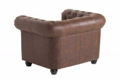 Fauteuil Chesterfield vintage bruin - 2 - Thumbnail