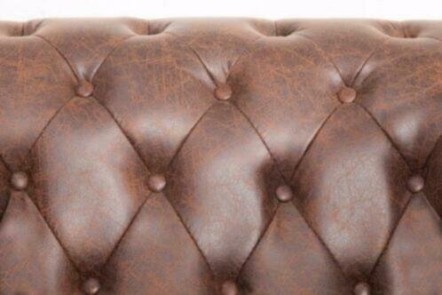 Fauteuil Chesterfield vintage bruin - 3