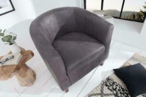 Fauteuil Glasgow vintage grijs - 1