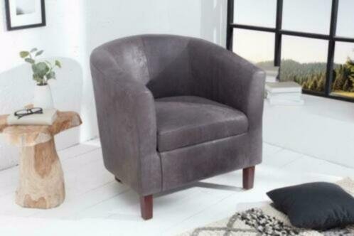 Fauteuil Glasgow vintage grijs - 2