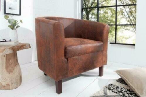 Fauteuil Glasgow whisky bruin - 0