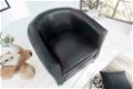 Fauteuil Glasgow zwart - 1 - Thumbnail