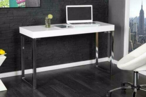 Laptop-Bureau Den Helder 120x40cm wit - 0