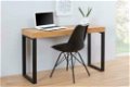 Laptop-Bureau Oak-hout bureau 120cm zwart Oak-hout - 0 - Thumbnail