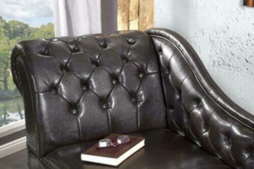 Loungebank Chesterfield donkere koffie - 3