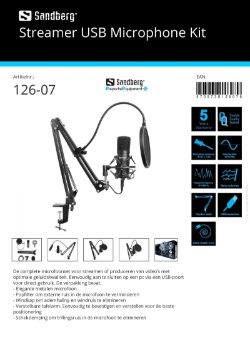 Streamer USB Microphone Kit streamen of produceren met optimale geluidskwaliteit