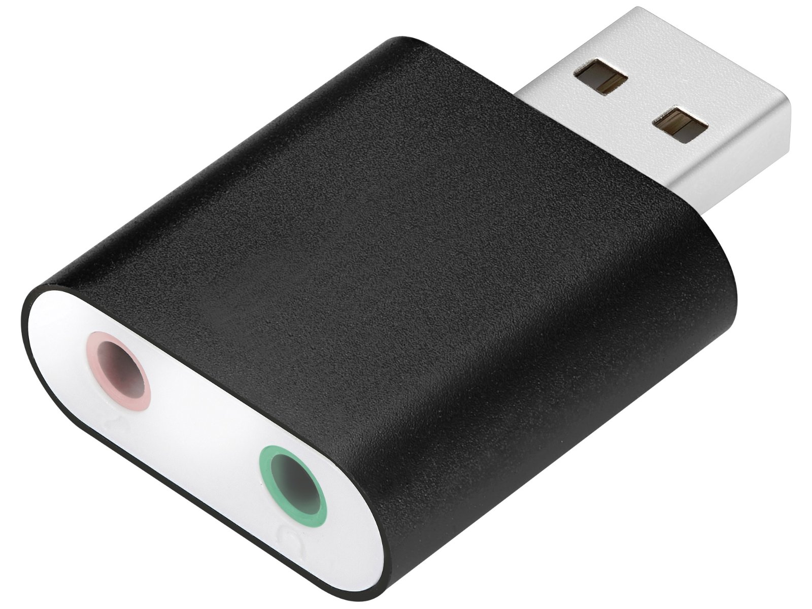 USB to Sound Link SAVER compacte externe USB-geluidskaart met connectors voor speakers, microfoon - Afbeelding 2
