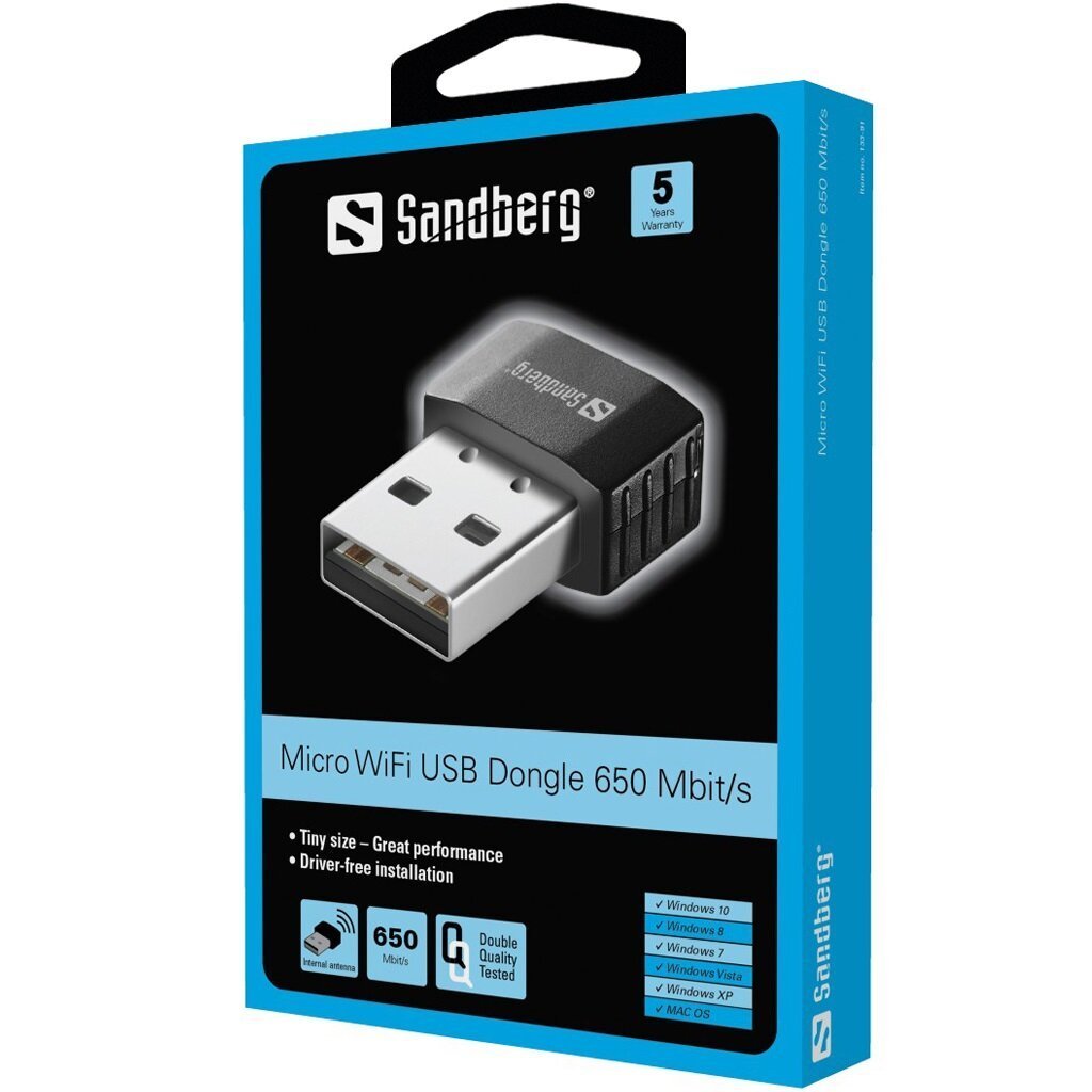 Micro Wifi Dongle 650 Mbit/s draadloze netwerktoegang - Afbeelding 4