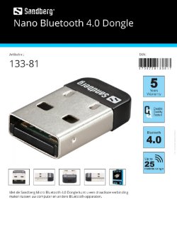 Nano Bluetooth 4.0 Dongle draadloze verbinding tussen computer en andere Bluetooth apparaten
