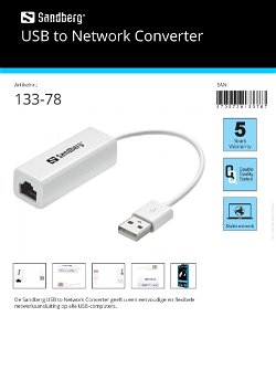 USB to Network Converter flexibele netwerkaansluiting op alle USB-computers