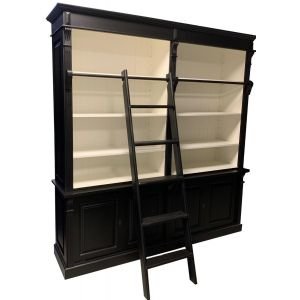 Boekenkast zwart - wit 60704 Toulouse 220 x 240cm - nr. 1