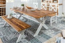 Aruba eettafel 200cm Mango-hout