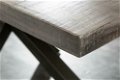 Eettafel Chicago 180 cm grijs Acacia-hout - 2 - Thumbnail