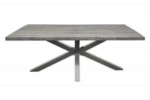 Eettafel Chicago 200cm grijs Acacia-hout - 4