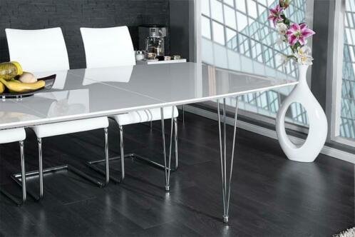 Eettafel Extension 170-270cm wit hoogglans - 3