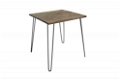 Eettafel Havanna 80cm bruin Acacia-hout - 4 - Thumbnail