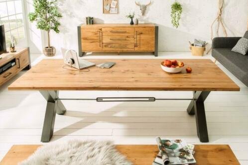 Eettafel Helsinki 200 cm Wild Oak-hout - 1