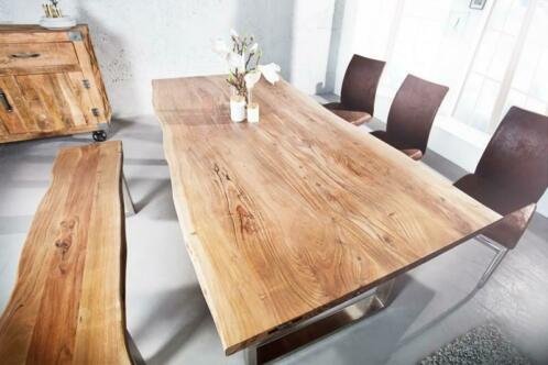 Eettafel Johannesburg 160cm Acacia-hout 35mm - 0