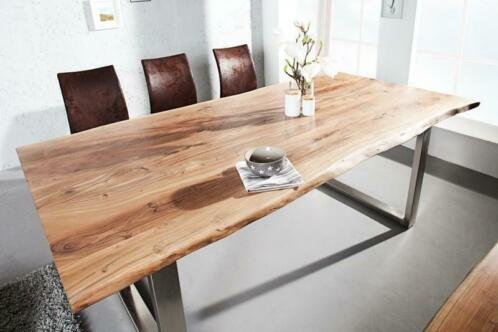 Eettafel Johannesburg 160cm Acacia-hout 35mm - 1