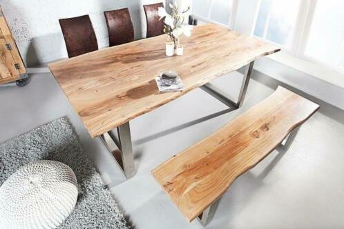 Eettafel Johannesburg 160cm Acacia-hout 35mm - 2