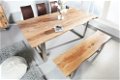 Eettafel Johannesburg 160cm Acacia-hout 35mm - 2 - Thumbnail