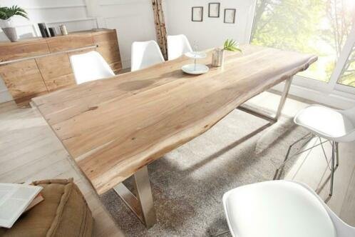 Eettafel Johannesburg 200cm Acacia-hout 60 mm - 0