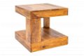 Eettafel Johannesburg 200cm grijs Acacia-hout - 5 - Thumbnail