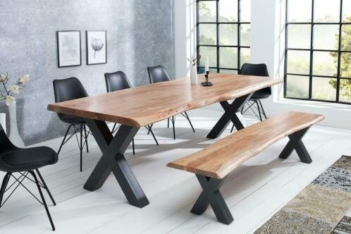 Eettafel Johannesburg X 200 cm Acacia-hout 60 mm - 0