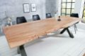 Eettafel Johannesburg X 300 cm Acacia-hout 60 mm - 1 - Thumbnail