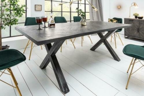 Eettafel Millenium 200cm grijs Mango-hout - 0