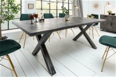 Eettafel Millenium 200cm grijs Mango-hout