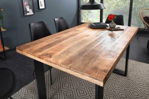 Eettafel Nairobi 120cm Mango-hout 45mm - 0