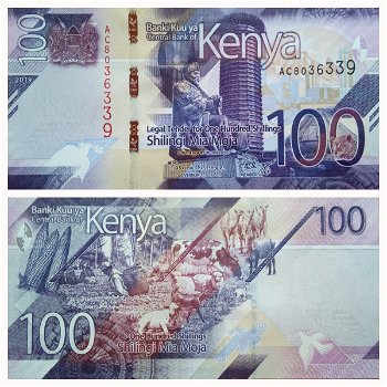 Kenya 100 Shillings P-NEW 2019 UNC - 0