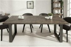 Eettafel Nairobi 160cm grijs Mango-hout