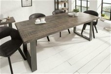 Eettafel Nairobi 200cm grijs Mango-hout