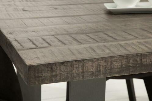 Eettafel Nairobi 200cm grijs Mango-hout - 3