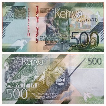 Kenya 500 Shillings P-NEW 2019 UNC - 0