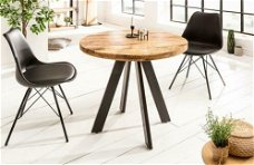 Eettafel Nairobi 80cm ronde natuurlijke Mango-hout