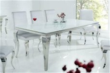 Eettafel Percival 200cm wit zilver