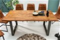 Eettafel Phoenix 160cm Acacia-hout 35mm - 1 - Thumbnail