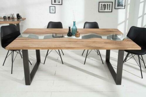 Eettafel River 200 cm Wild Oak-hout - 1