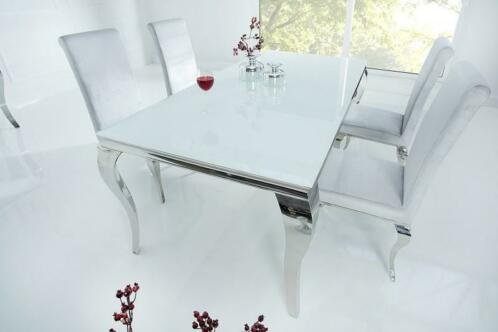 Eettafel Rome 180cm wit zilver - 2