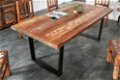 Eettafel Tokio 180cm gekleurd duurzaam gerecycled hout - 0 - Thumbnail