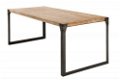 Tafel Industrial Acacia-hout 160cm Teak-hout grijs - 4 - Thumbnail