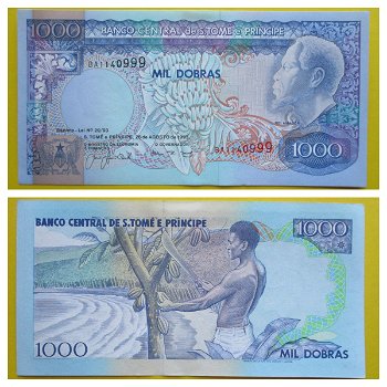 Sao Tome e Principe 1000 Dobras 1993 Pick 64 UNC - 0