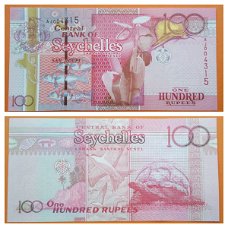 Seychelles 100 Rupees 2011 P43a Unc SN AJ004315 