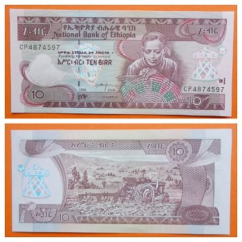 Ethiopia 10 Birr P-48d 1998-2006 UNC - 0