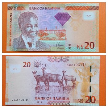 Namibia 20 Dollars P-12b 2013 UNC - 0